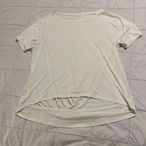 NWOT Lululemon short sleeve shirt with draped detail in back.
